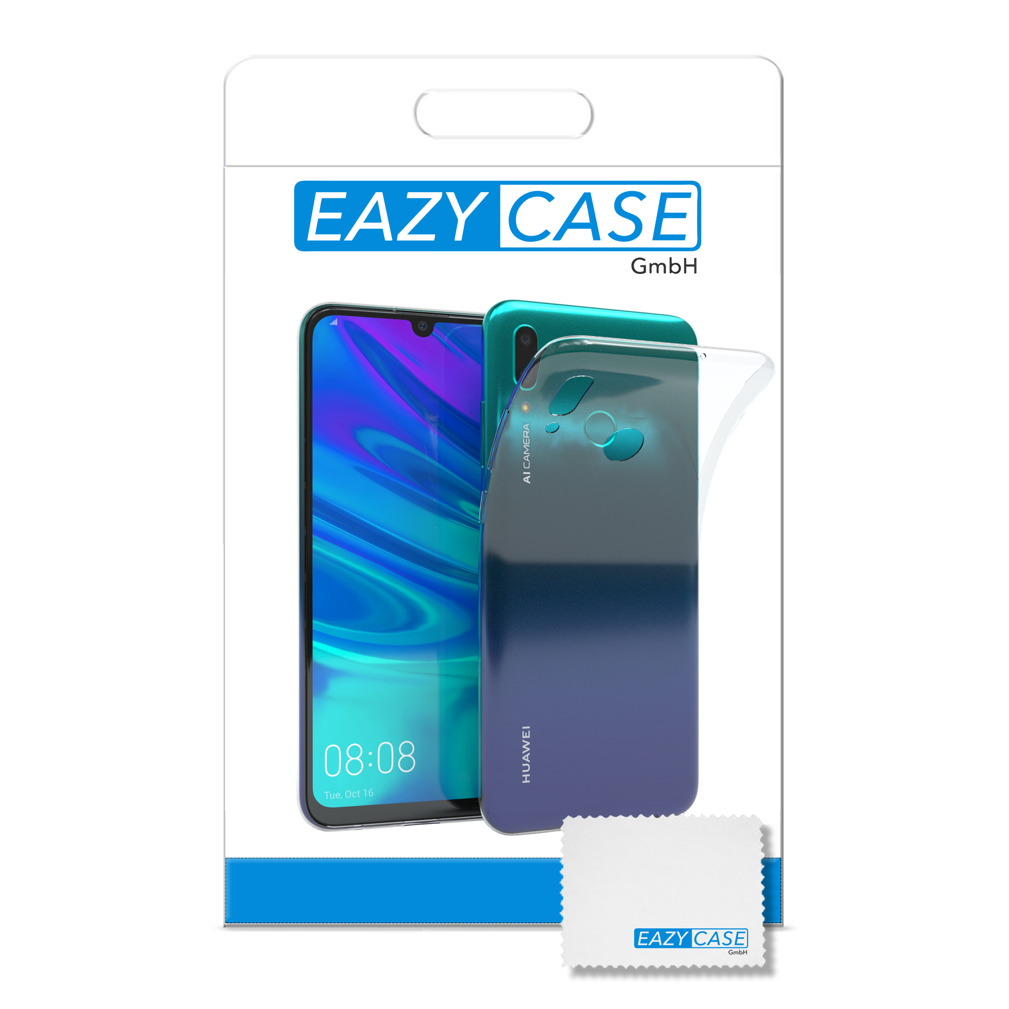 EAZY CASE Slimcover Clear, Backcover, P Smart Huawei, Durchsichtig (2019)