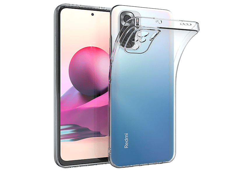 EAZY CASE Slimcover Clear, Backcover, Xiaomi, Redmi Note 10 / 10S, Durchsichtig