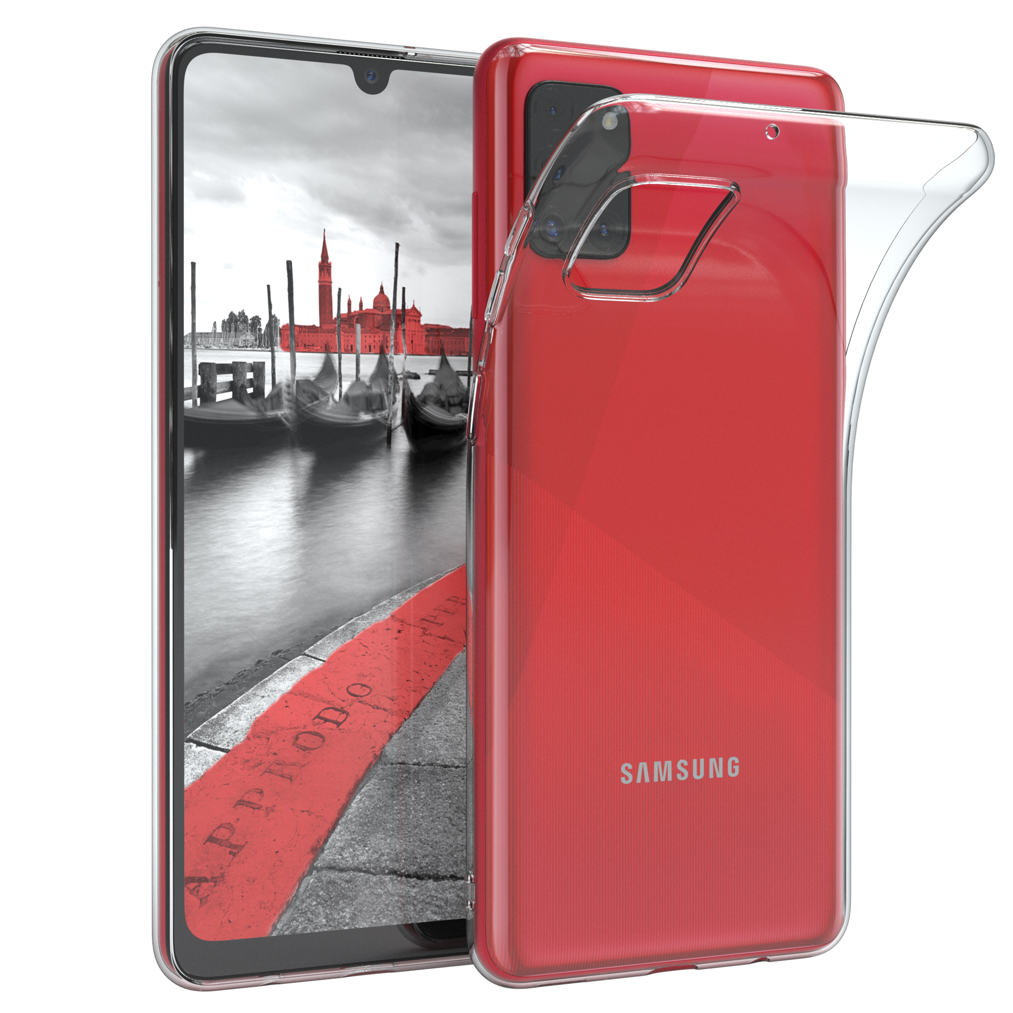EAZY CASE Slimcover Galaxy Durchsichtig Clear, A31, Samsung, Backcover