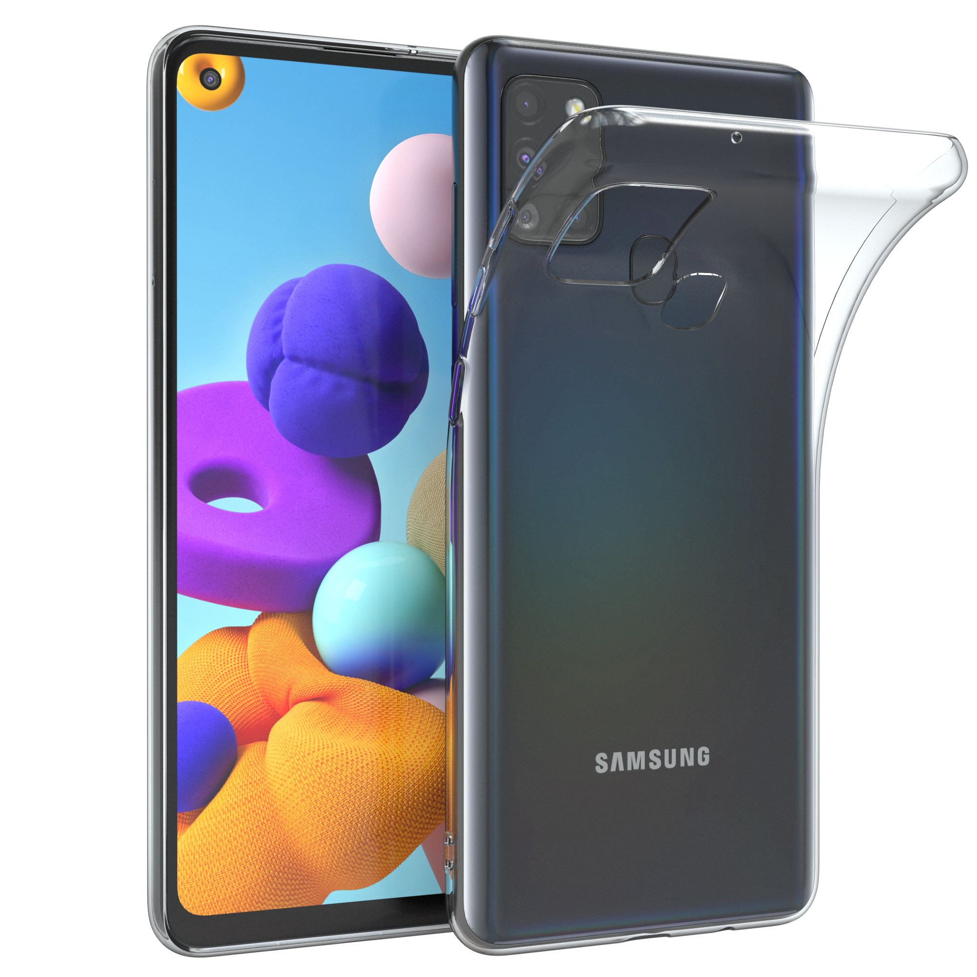 EAZY CASE A21s, Samsung, Clear, Slimcover Durchsichtig Galaxy Backcover
