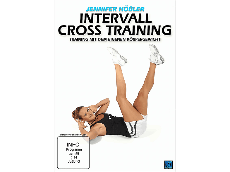 Jennifer mit dem Training DVD Körpergewicht - Training: Hößler eigenen Cross Intervall