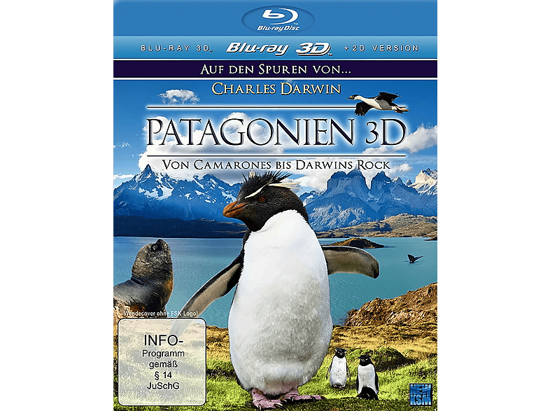 Patagonien - Auf Darwins Rock bis von Camarones 3D Charles Von Blu-ray Spuren Darwin: den