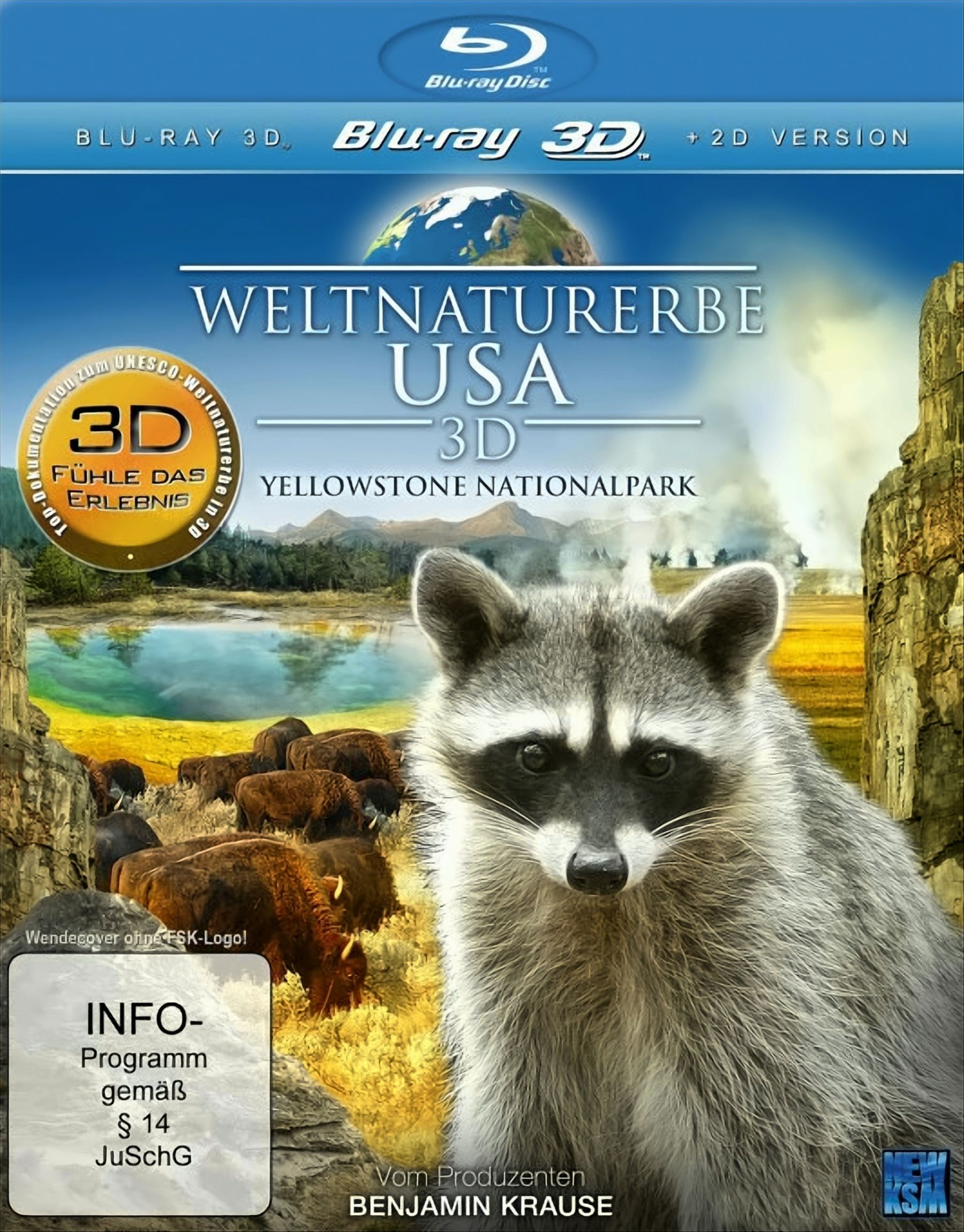 Weltnaturerbe USA - Blu-ray Yellowstone Nationalpark 3D) (Blu-ray