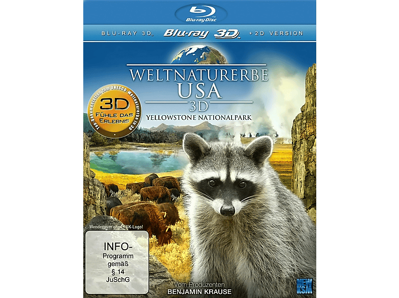 Weltnaturerbe USA - Yellowstone 3D) Nationalpark Blu-ray (Blu-ray