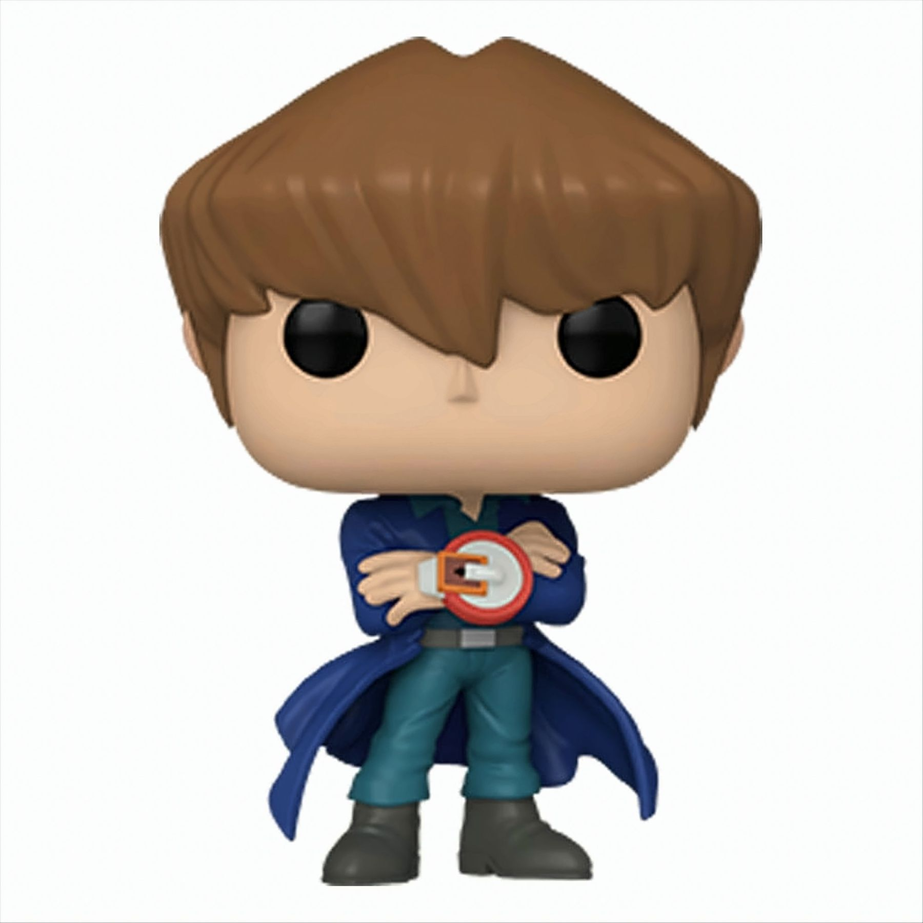 Figura de un hombre de pelo castaño con abrigo azul y reloj. Fondo blanco.
