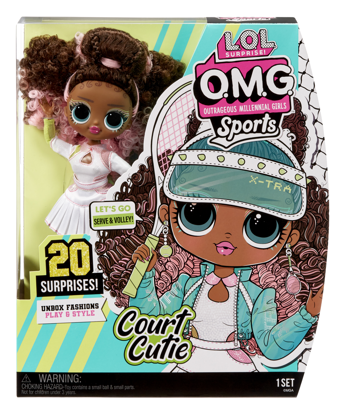 L.O.L. SURPRISE! OMG Sports Doll S3- Court Mehrfarbig Puppen Cutie