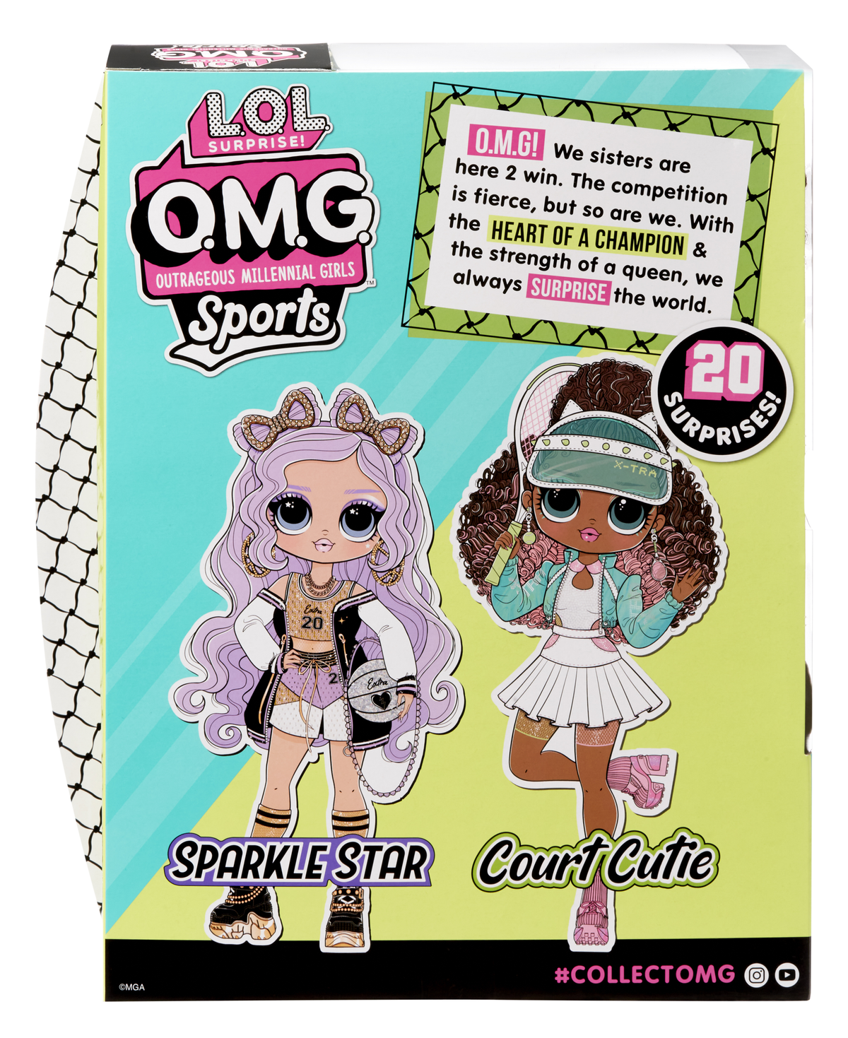 Cutie Puppen SURPRISE! OMG Sports L.O.L. Doll S3- Mehrfarbig Court