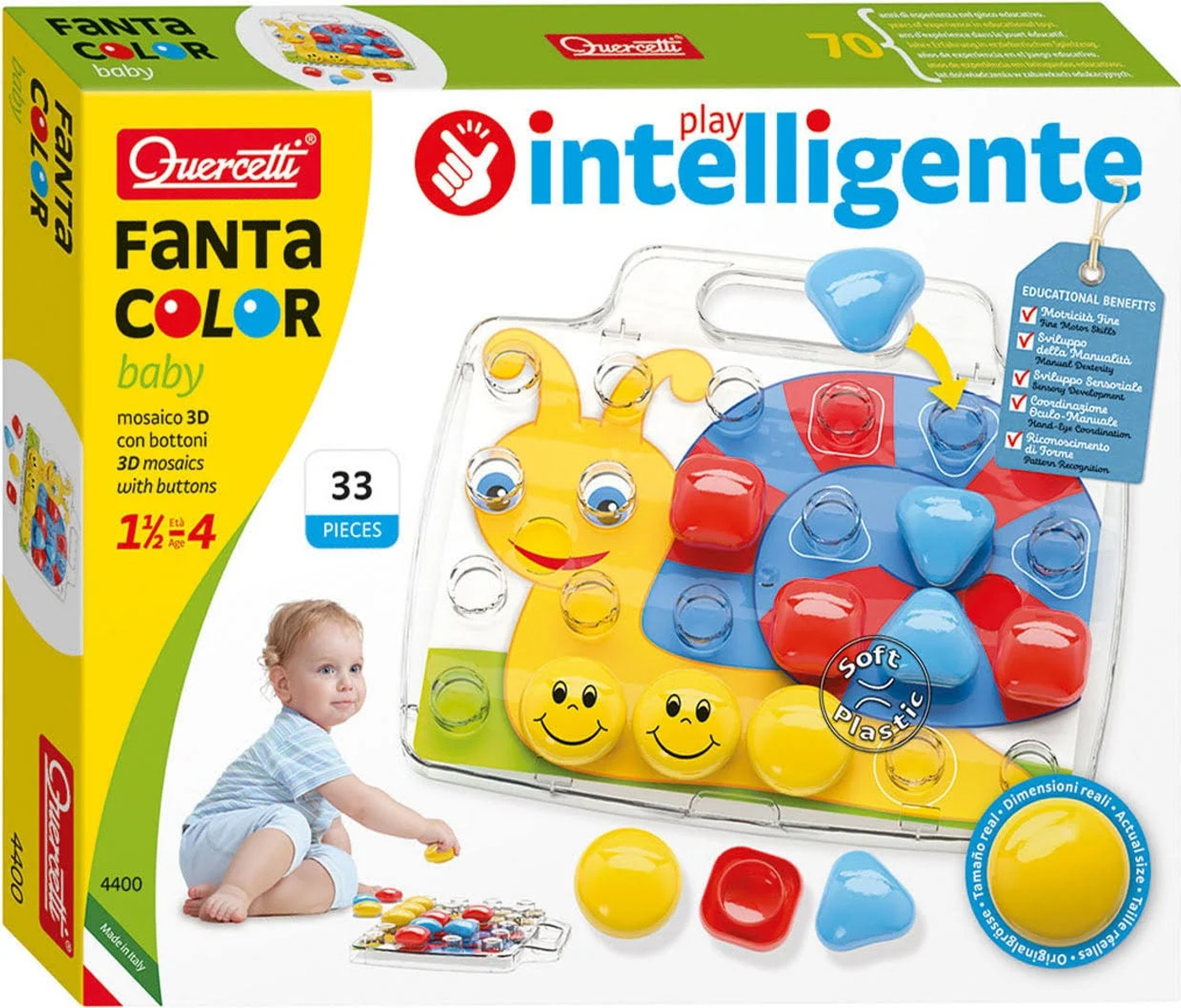 Mehrfarbig QUERCETTI Baby-Aktiv-Spielzeug 4400