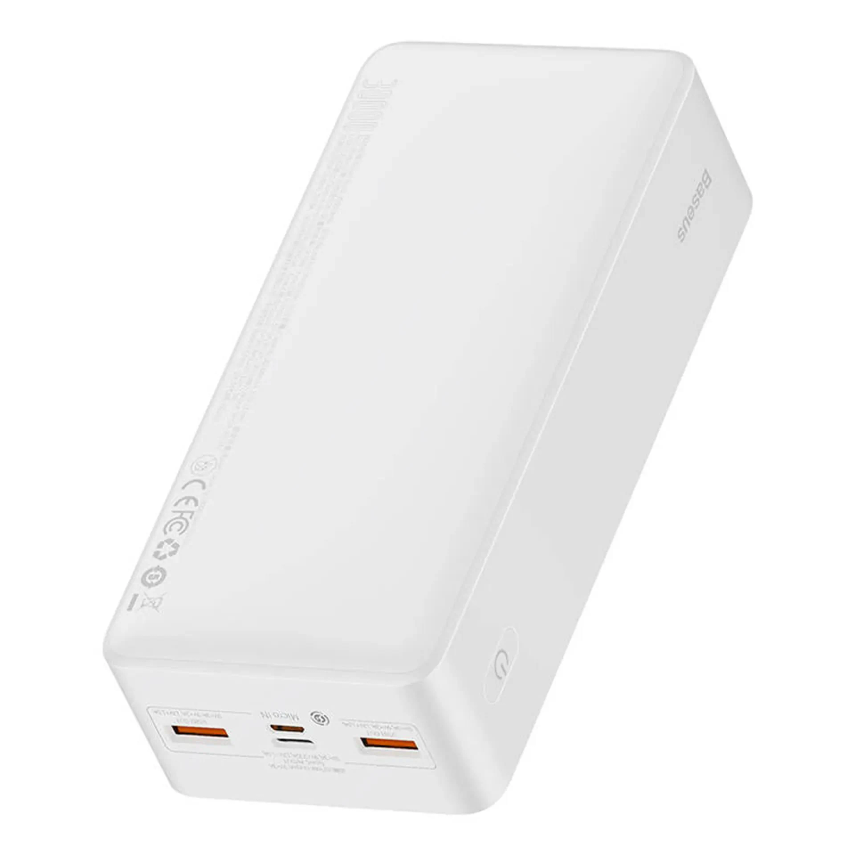 BASEUS Bipow Overseas Edition Dijital Ekranlı 20 W 30000 mAh mAh Powerbank Beyaz
