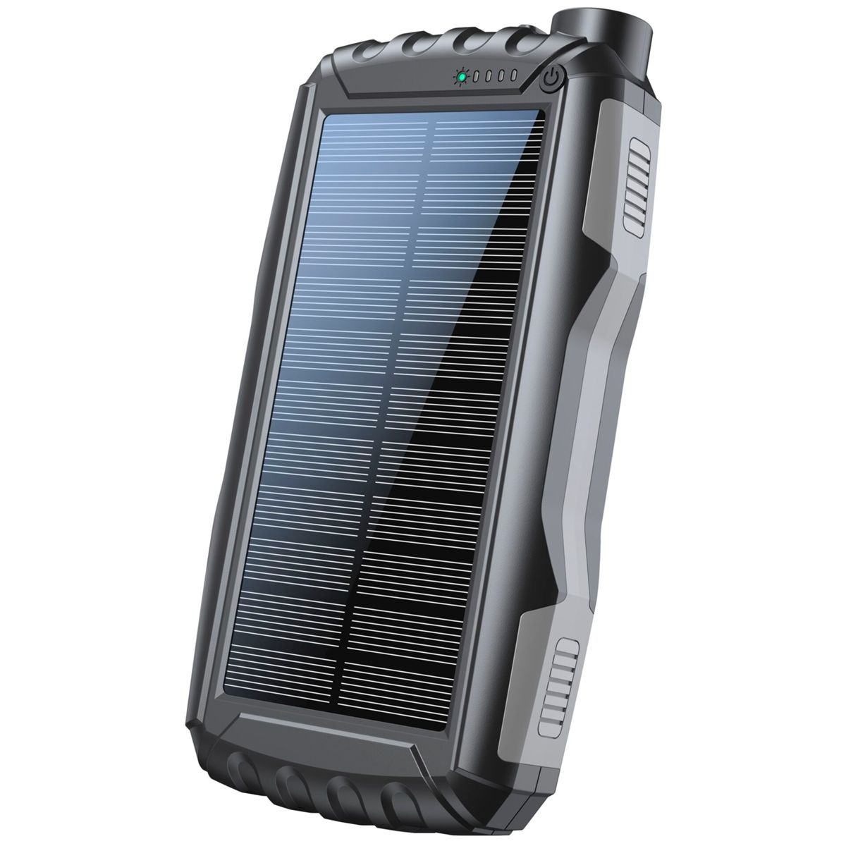 + Solar Powerbank Powerbank schwarz Flashlight 20000 DENVER PSO-20009 20000mAh