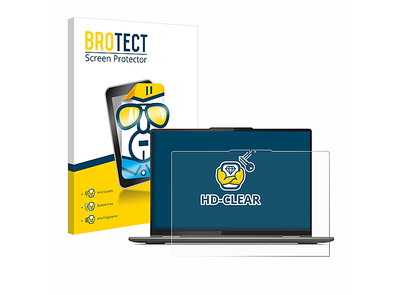 Protection écran Lenovo Film Protection Ecran BROTECT Ultra Clair Pour Lenovo Yoga 7i Gen 7 16" - Anti-Rayures Film Transparent Haute Définition