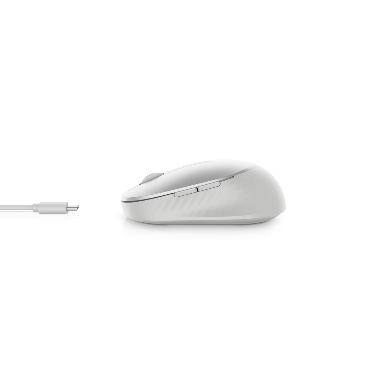 Bluetooth, DELL Maus silber beidhändig, 7 MS7421W dpi) optische Weiß Premier 1.600 USB, (kabellos, Tasten, Maus,