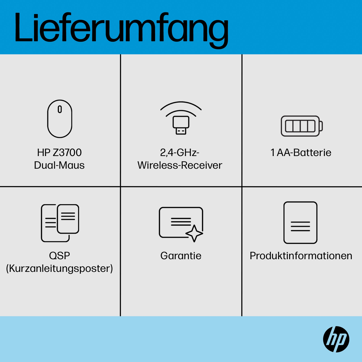 Myszka bezprzewodowa HP Z3700 Dual Silver Mouse Srebrny