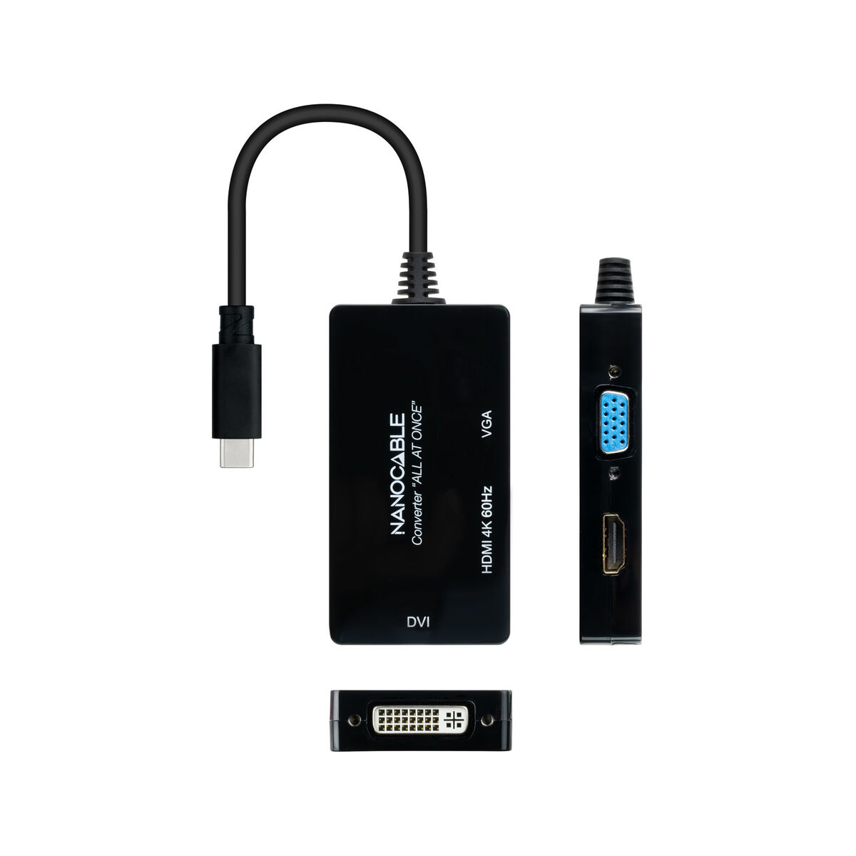 USB NANOCABLE C-zu-VGA/HDMI/DVI-Adapter 10.16.4301-ALL
