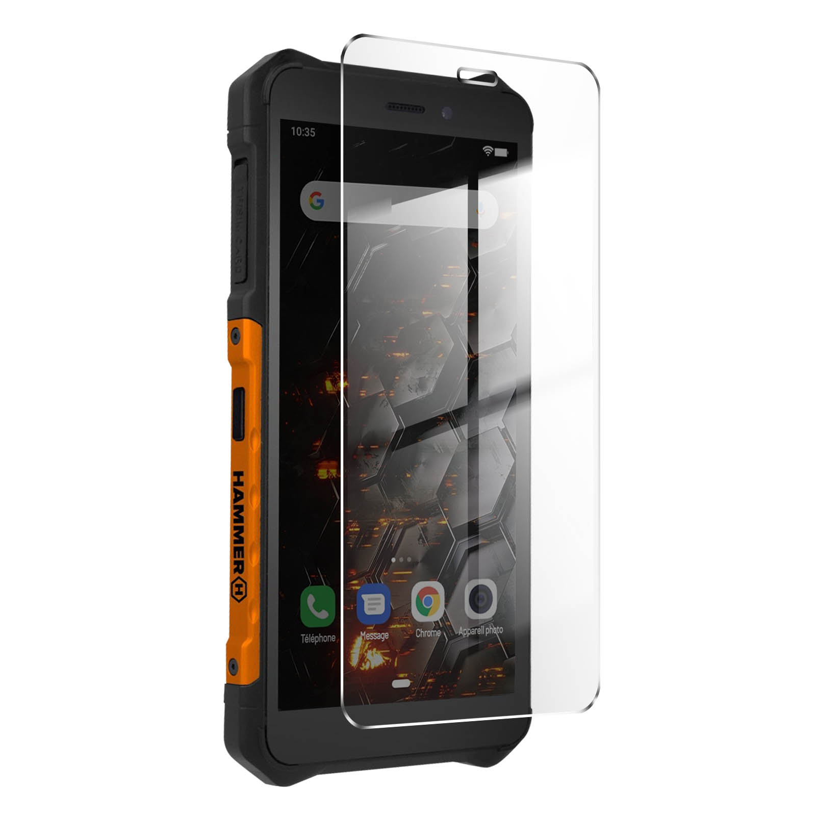 Iron 4G Orange 3 HAMMER Starter Pack Glas-Folie: 9H Smartphones, + LTE