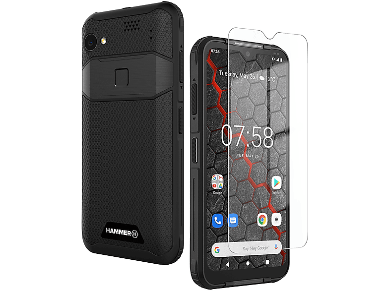 HAMMER Blade 3 + 9H Starter Schwarz : Pack Glas-Folie Smartphones