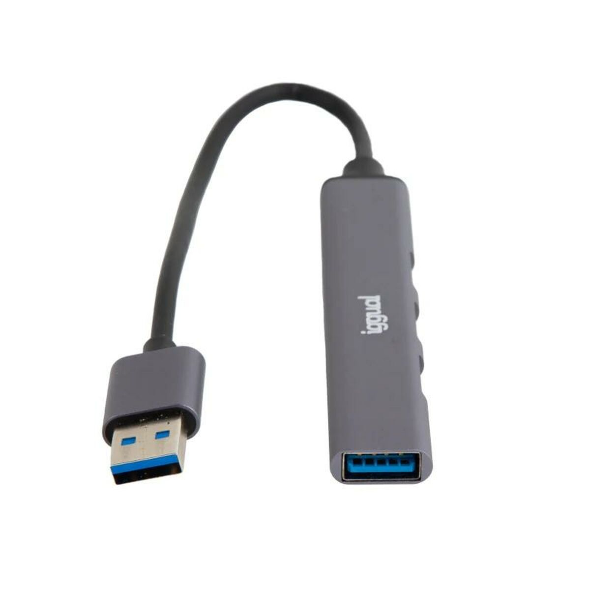 IGGUAL Hub IGG318454, USB, Grau