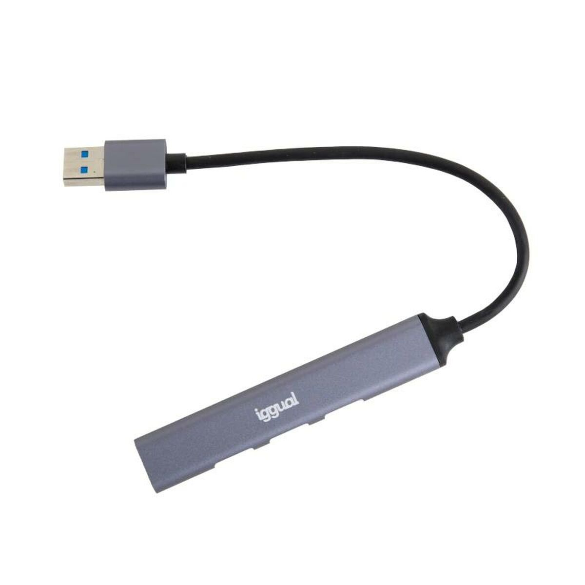 IGGUAL IGG318454, Hub USB, Grau