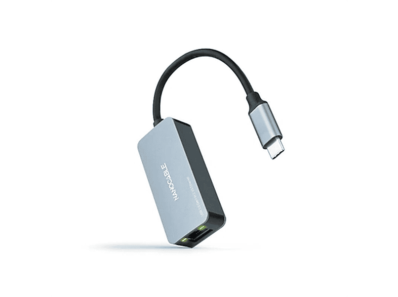 USB C -zu-Red RJ45-Adapter, Grau 10.03.0410 NANOCABLE