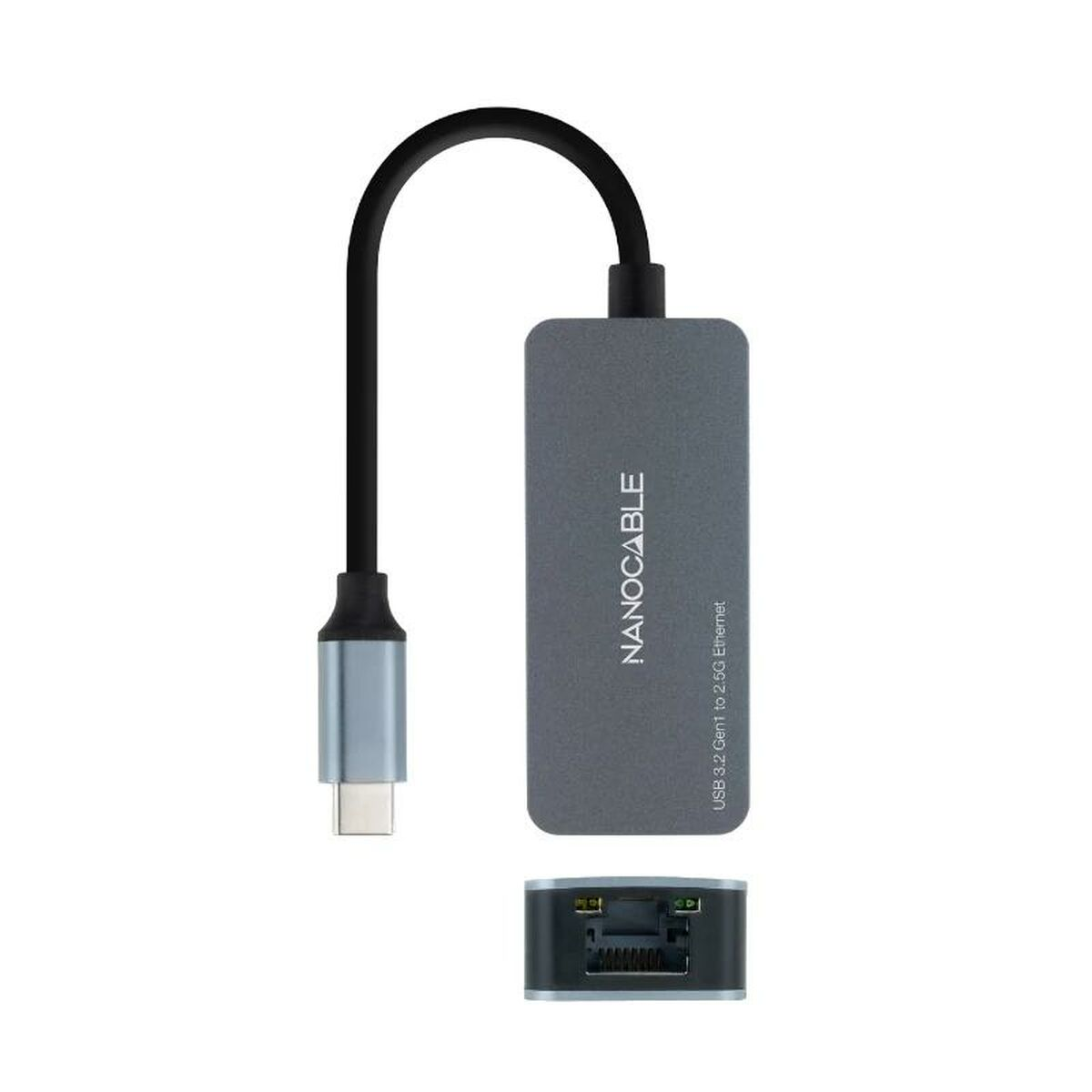 10.03.0410 -zu-Red USB RJ45-Adapter, Grau C NANOCABLE