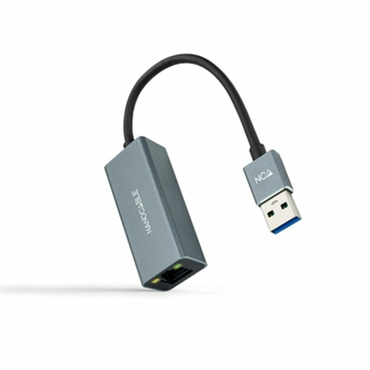 NANOCABLE USB-zu-Ethernet-Adapter, ANEAHE0818 Grau