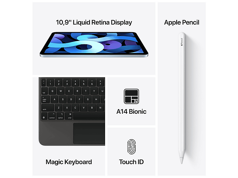 APPLE iPad Air 2020 | 256 GB - Grijs - 4th generation | MediaMarkt