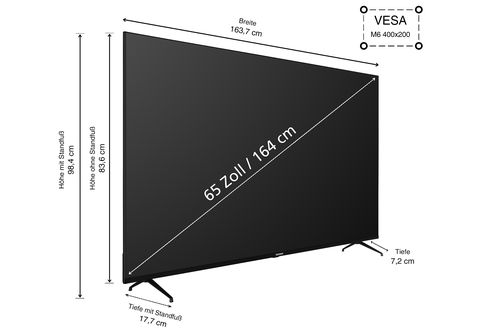 / TV SATURN | TELEFUNKEN 65 XU65GA660S UHD Zoll (Flat, LED 4K) cm, 164
