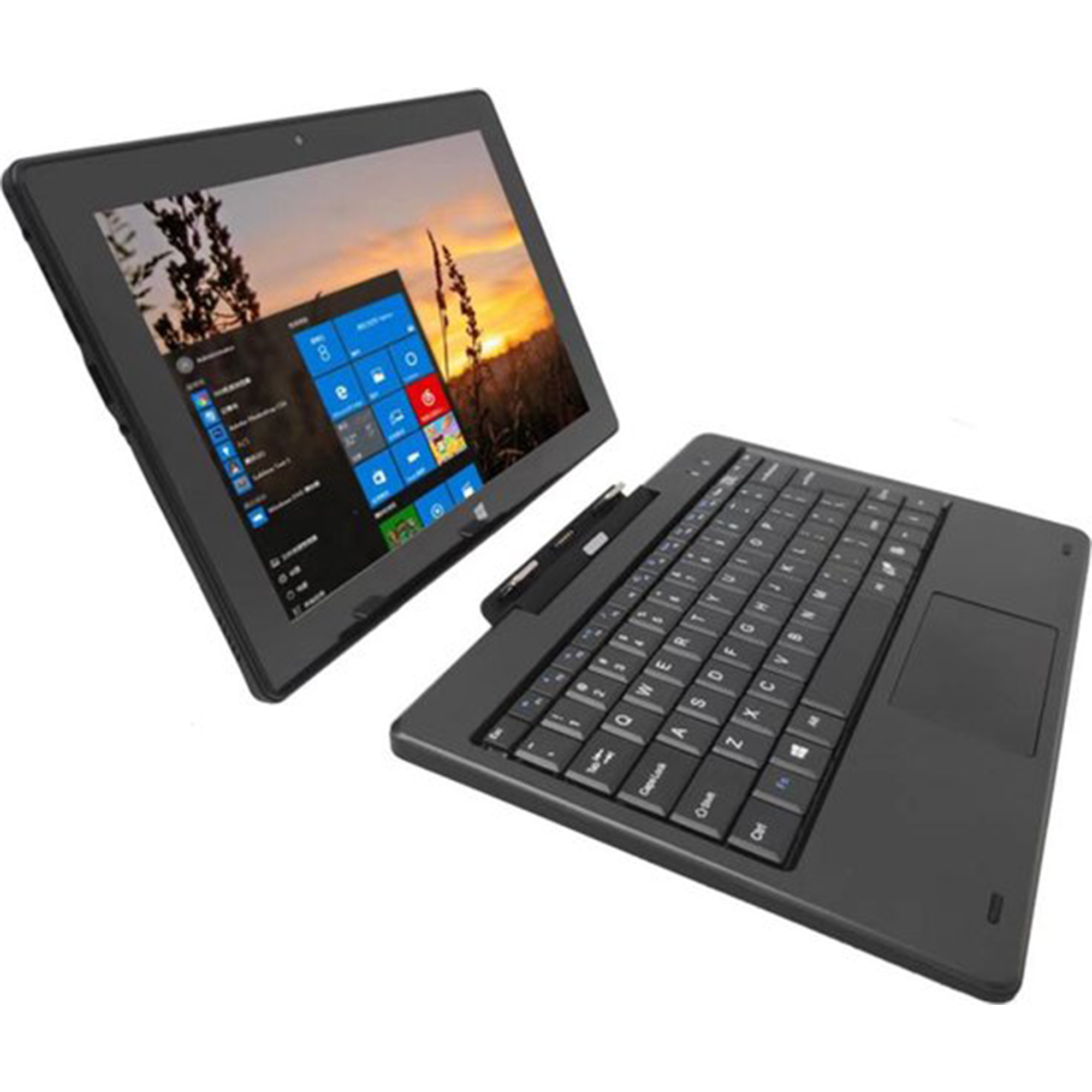 LIPA KP-01 64 10,1 Zoll, tablet, tablet Windows mit Keyboard, Black Windows GB, 11