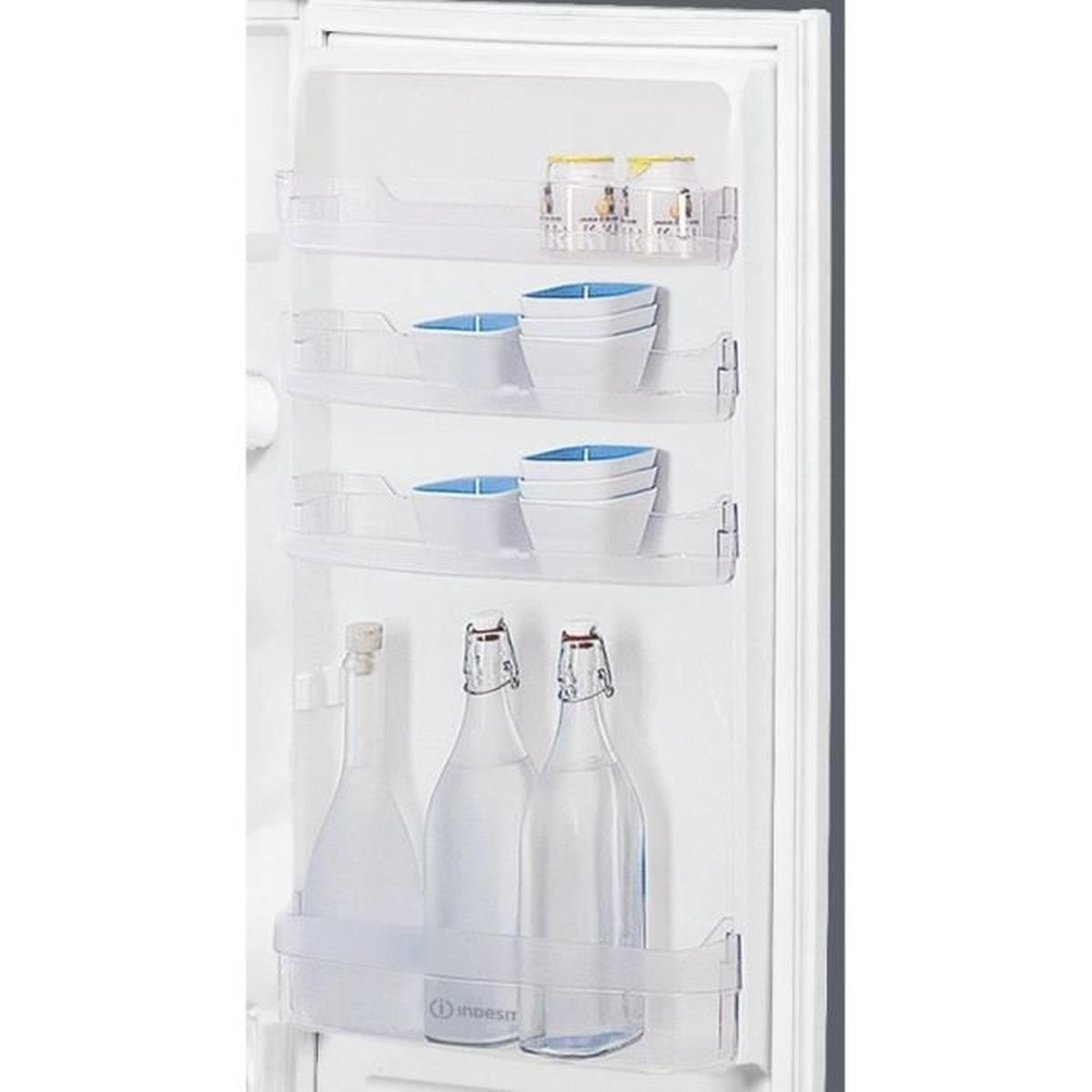 (F, Kühlschrank hoch, 122 / I1 SZ12A2D Edelstahl) INDESIT cm