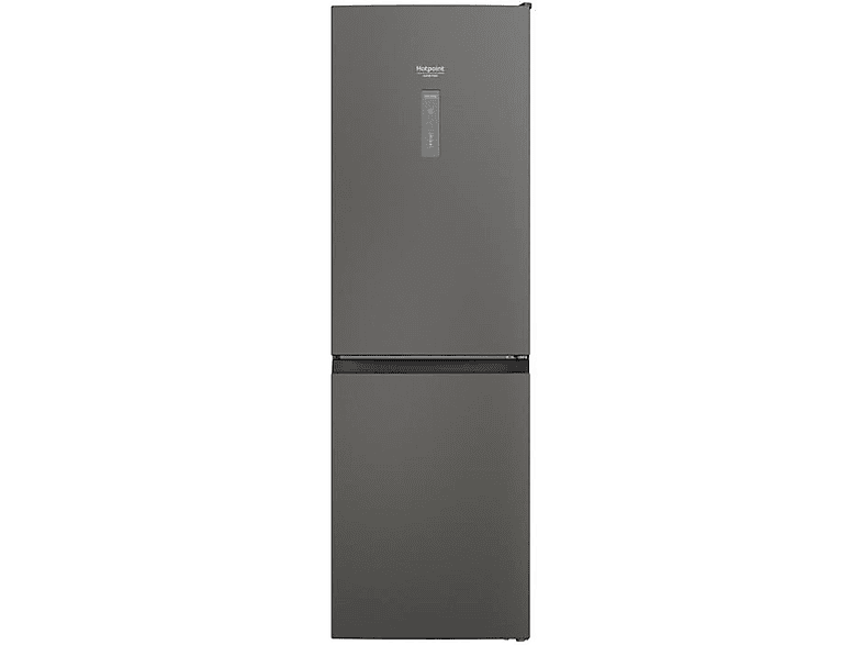 HOTPOINT HAFC8T032SK KühlGefrierkombination hoch, 191,2 Silber) (E, Schwarz cm