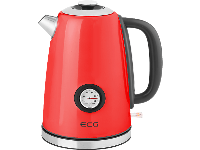 ECG RK 1700 Magnifica Corsa Wasserkocher, Rot