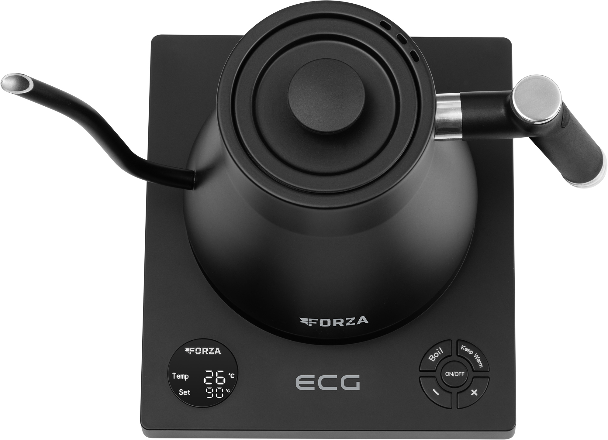 ECG Forza 8000 Pour Nero Schwarz Wasserkocher, over