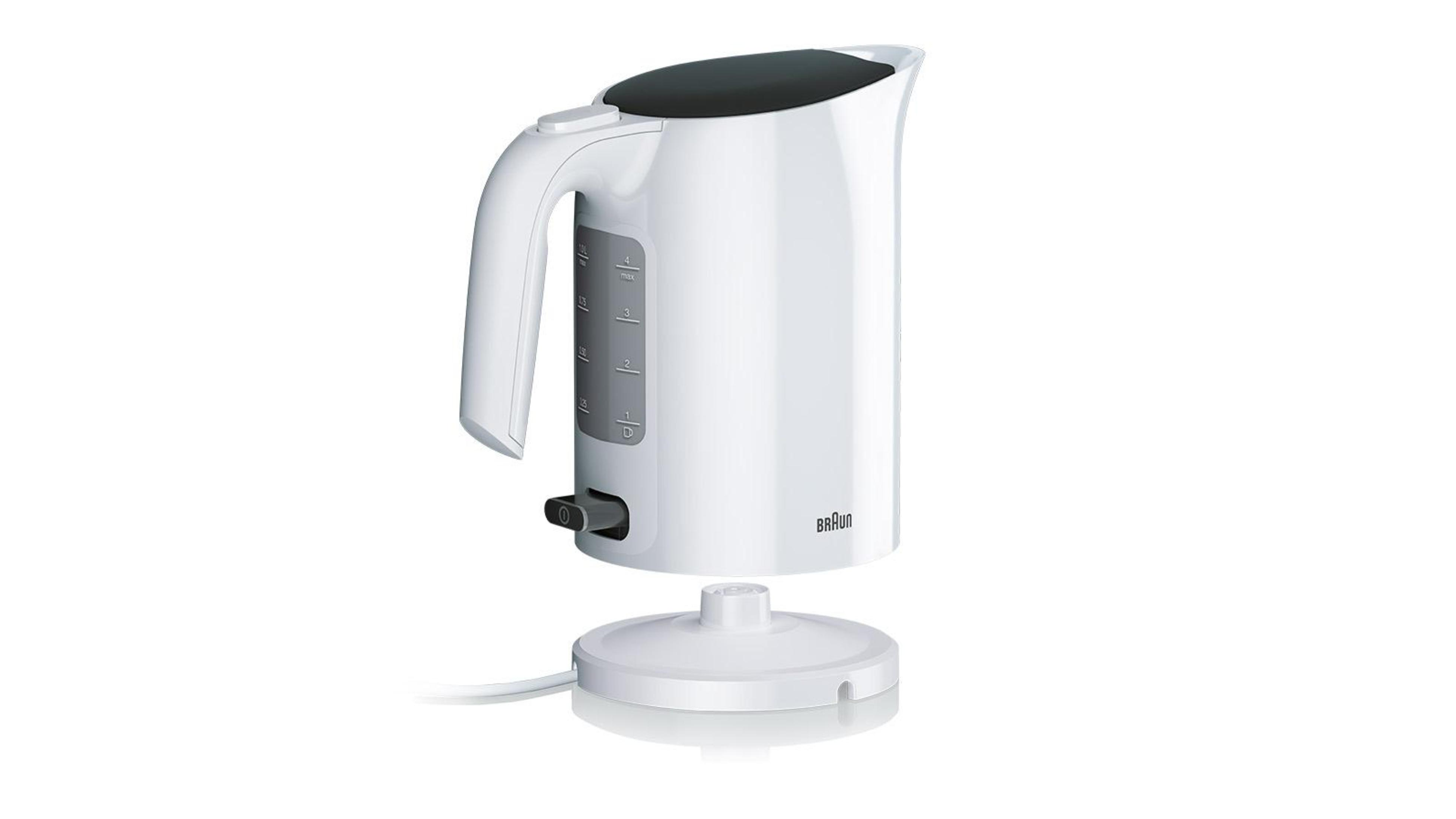 Braun WK 3000 BK Wasserkocher | Füllmenge 1,0 l | 2.200 Watt | Schnellkochsystem | Herausnehmbarer Anti-Kalk-Filter | Große Wasserstandsanzeige | BPA Frei | Schwarz: Tests, Infos & Preisvergleich