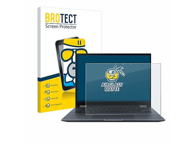BROTECT Airglass matte Schutzfolie(für ASUS S 14 Flip) Vivobook