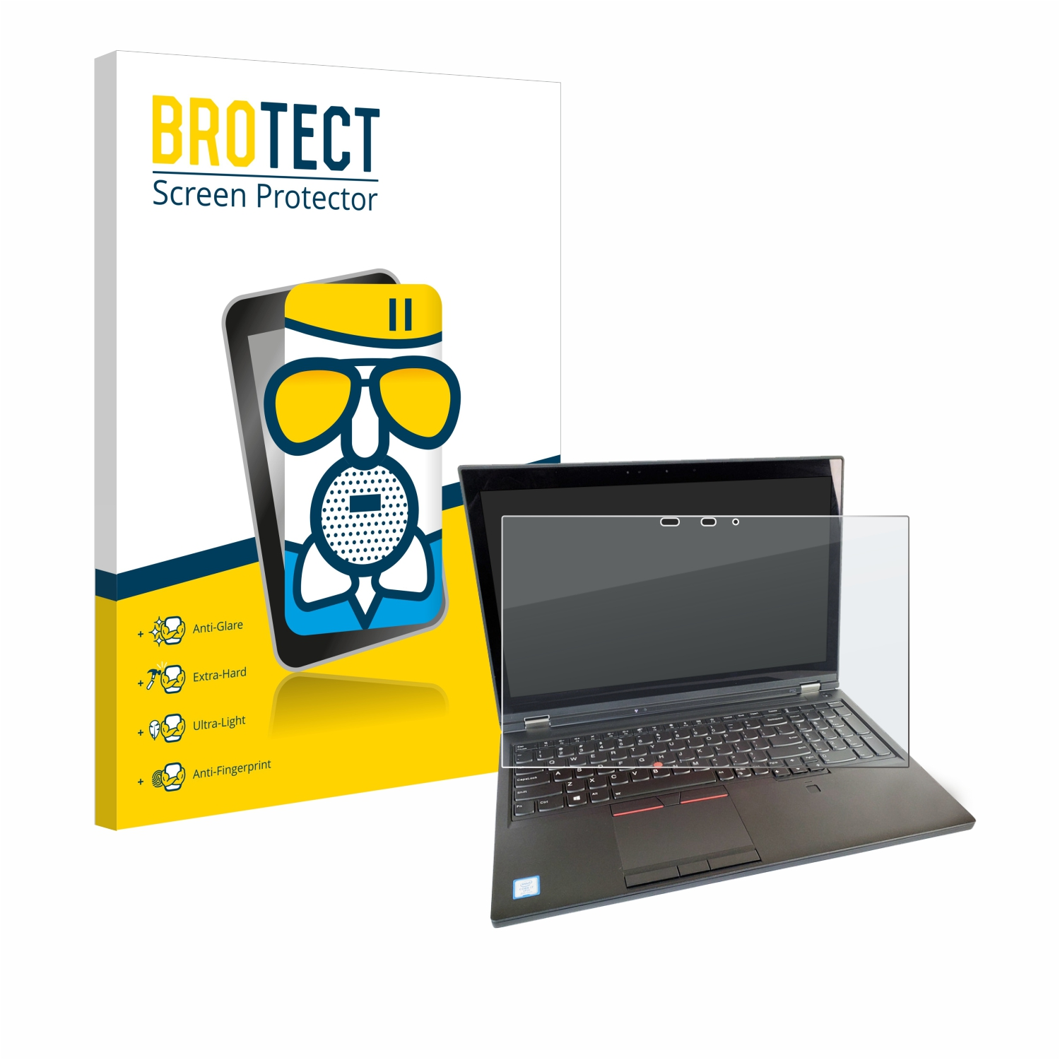 BROTECT Airglass Schutzfolie(für Lenovo ThinkPad Touch Mobile Workstation) P52 matte