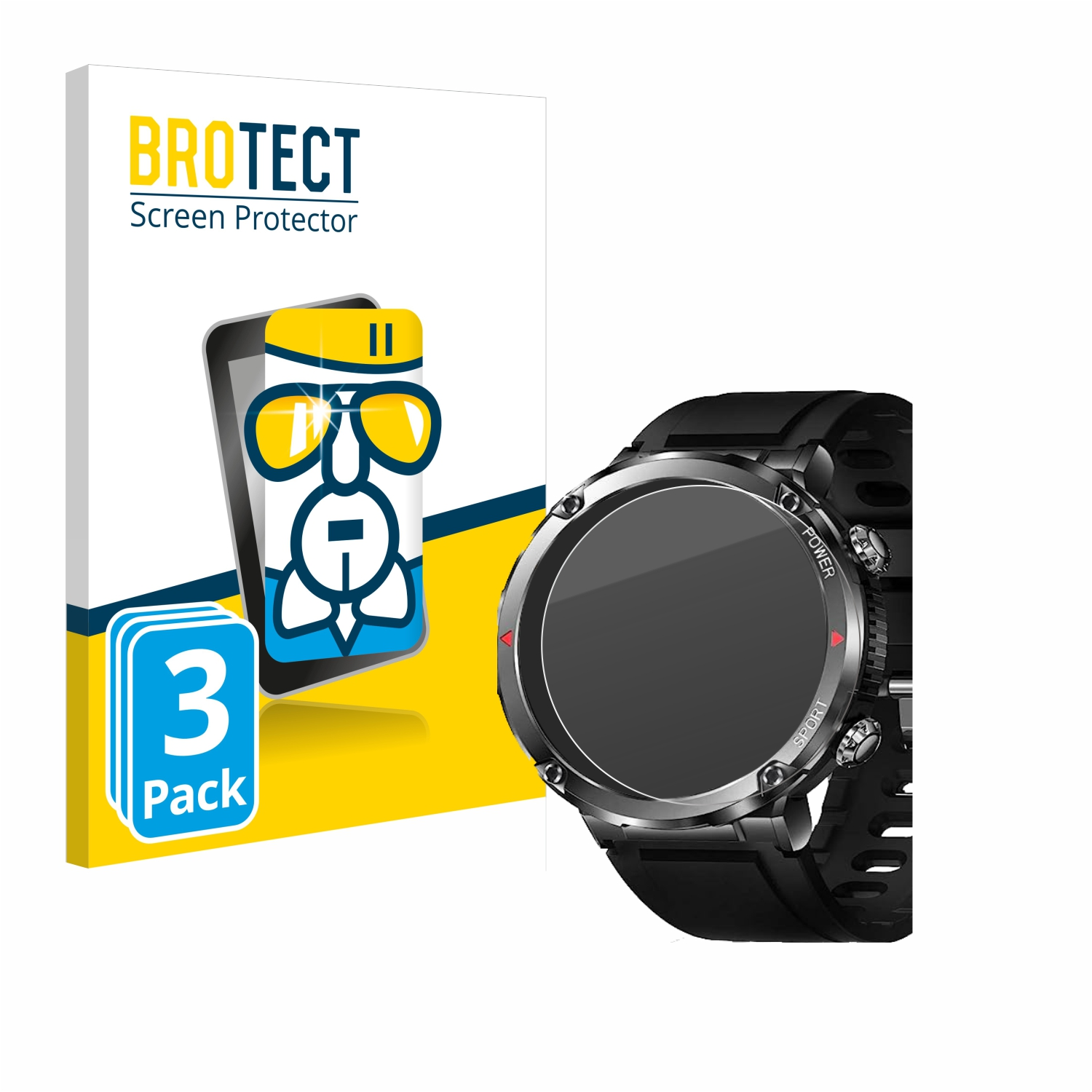 T30) Schutzfolie(für klare 3x Airglass Ansung BROTECT