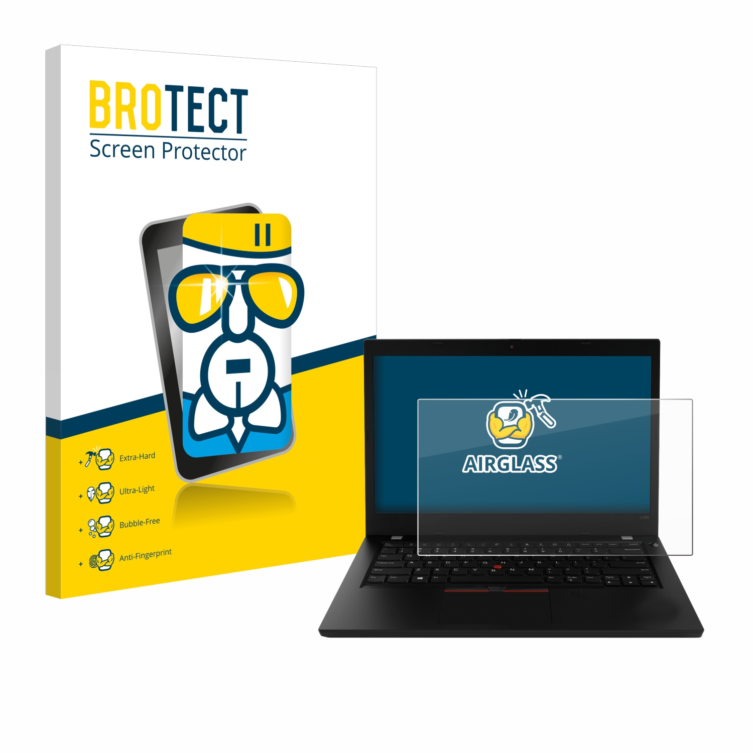 Lenovo ThinkPad Airglass L490) Schutzfolie(für BROTECT klare