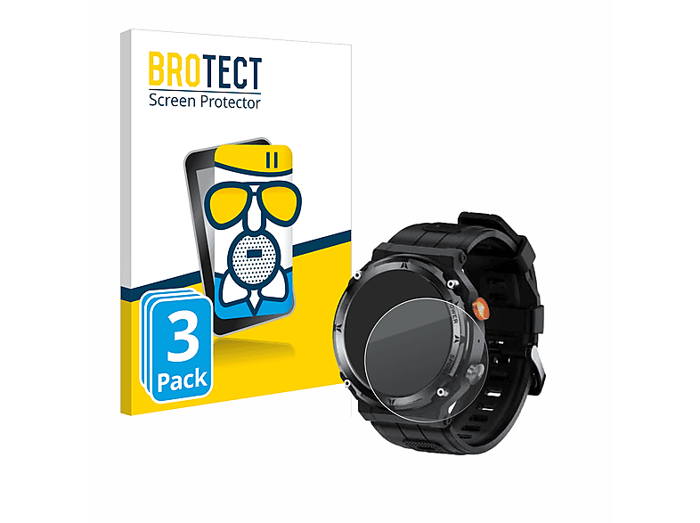 BROTECT 3x Airglass matte Schutzfolie(für Lemfo C21 Pro (1.39\