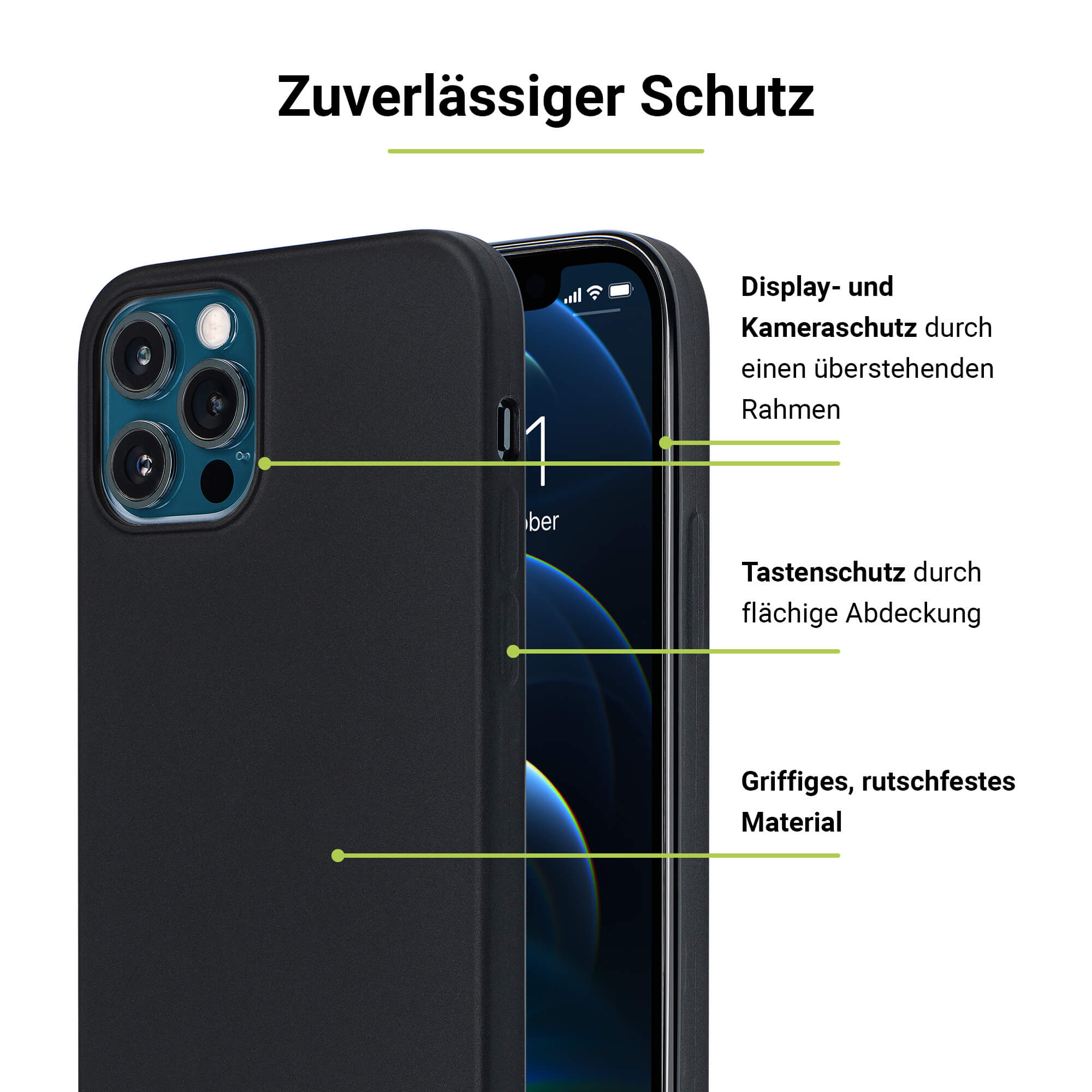/ iPhone Schwarz Case, Apple, 12 Pro, TPU ARTWIZZ Backcover, 12 iPhone