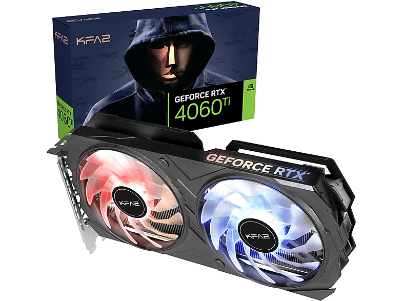 Tarjeta gráfica - KFA2 GeForce RTX 4060 Ti EX 1-Click OC