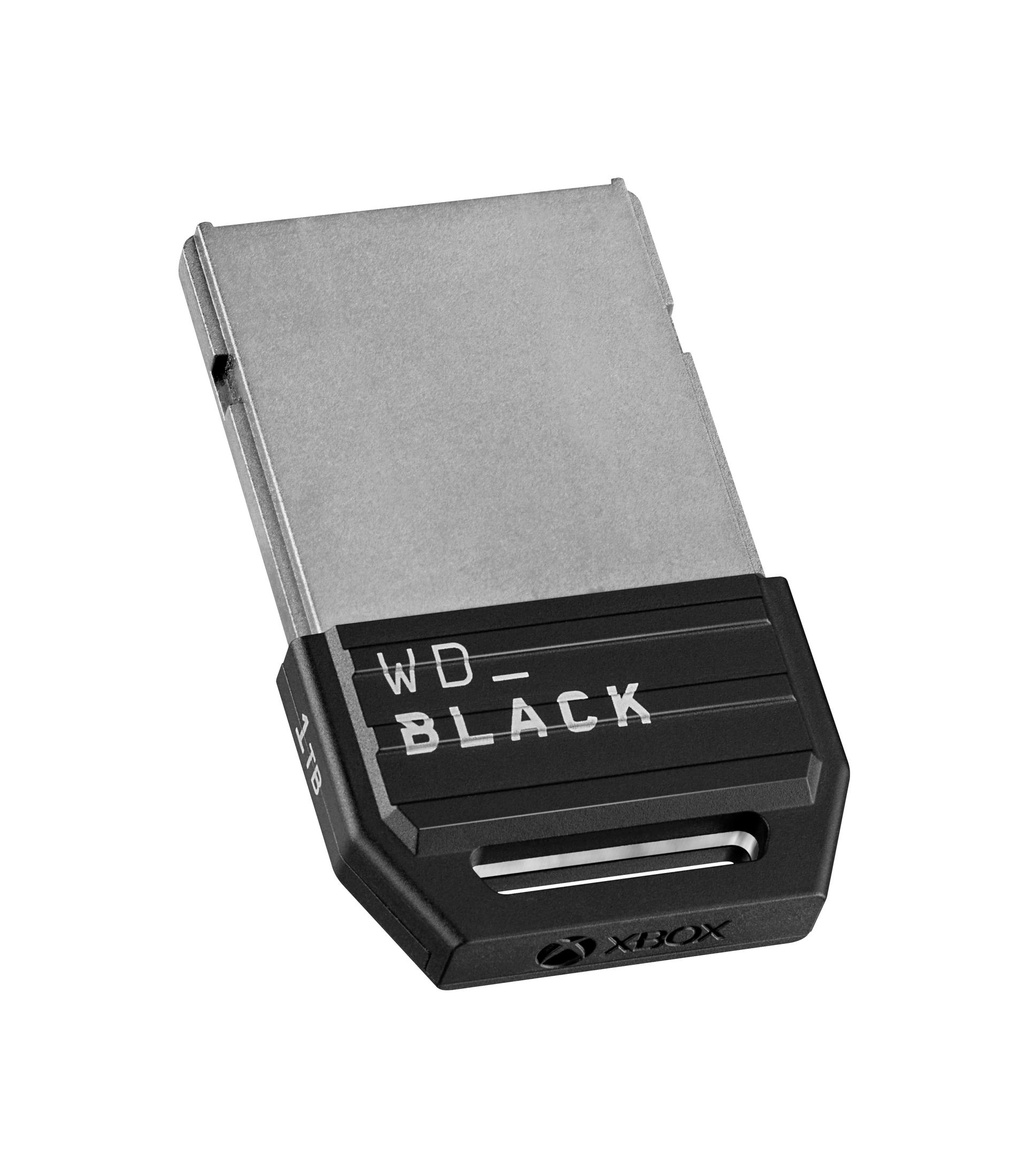 Dispositivo de almacenamiento externo WD_Black 1TB negro con logotipo de XBOX.