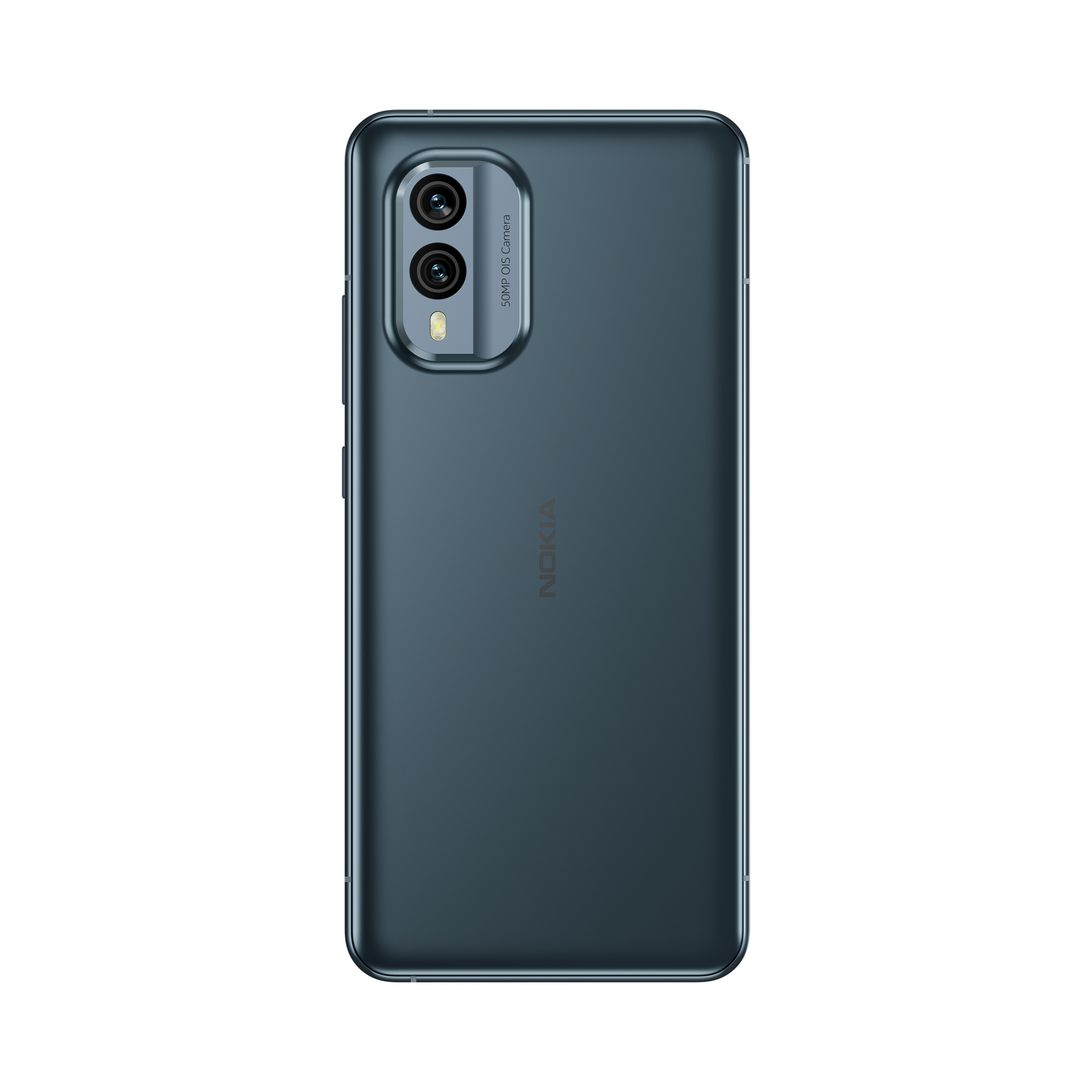 Ciemnoniebieski telefon Nokia. Podwójny aparat z tyłu. Elegancki design.