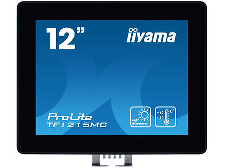 IIYAMA TF1215MC-B1 12,1 , 60 , nativ) Zoll (25 Reaktionszeit ms Monitor HD 60Hz Hz
