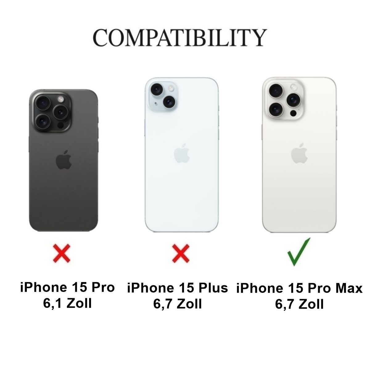 iPhone Handyhülle Ultra Transparent dünn, Case Apple, 15 Backcover, COVERKINGZ Max, Pro