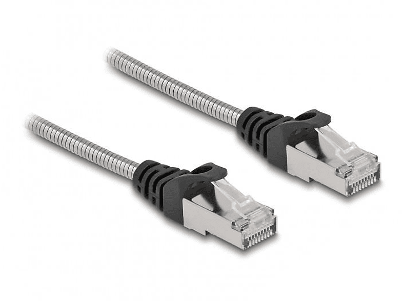 DELOCK 80107 Patchcable Cat.6a, Silber