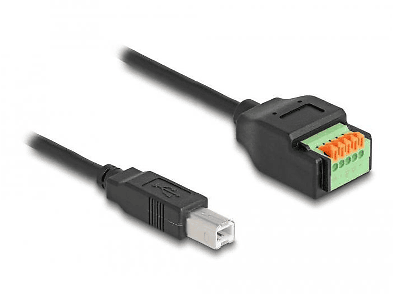 DELOCK 66249 Kabel, USB Schwarz
