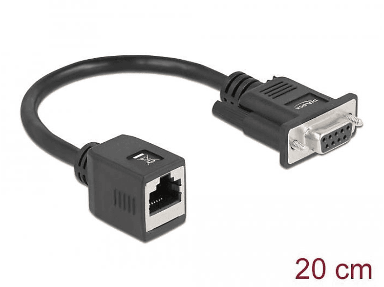 DELOCK DELOCK Zubehör AdapterDB9 Adapter, & Schwarz Seriell RS-232/422/485 & & Kabel Peripheriegeräte