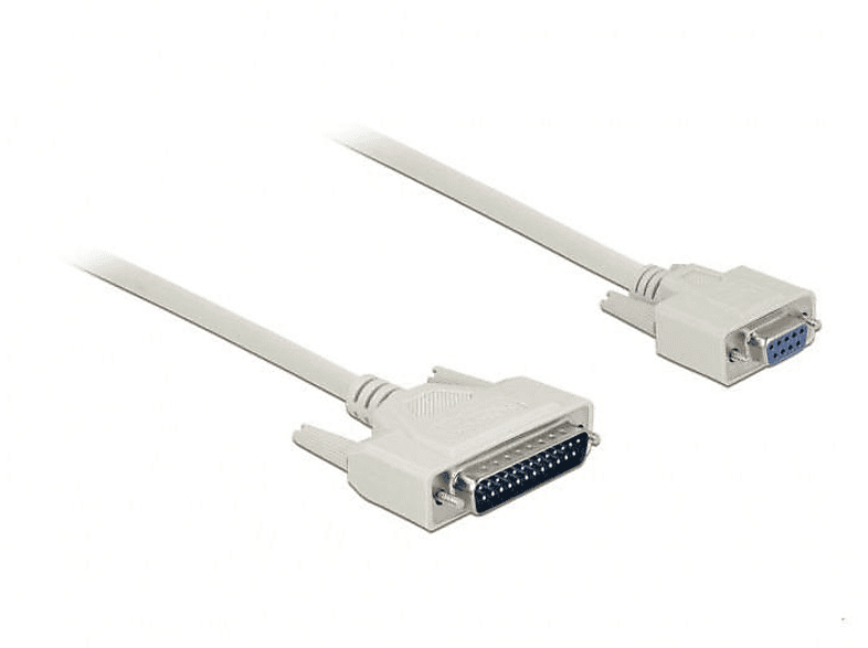 DELOCK 85525 Serielles Kabel (RS232), Weiß | Kabel & Adapter