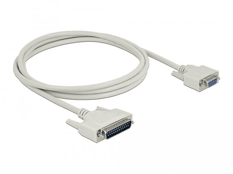DELOCK 85524 Serielles Kabel (RS232), Weiß | Kabel & Adapter