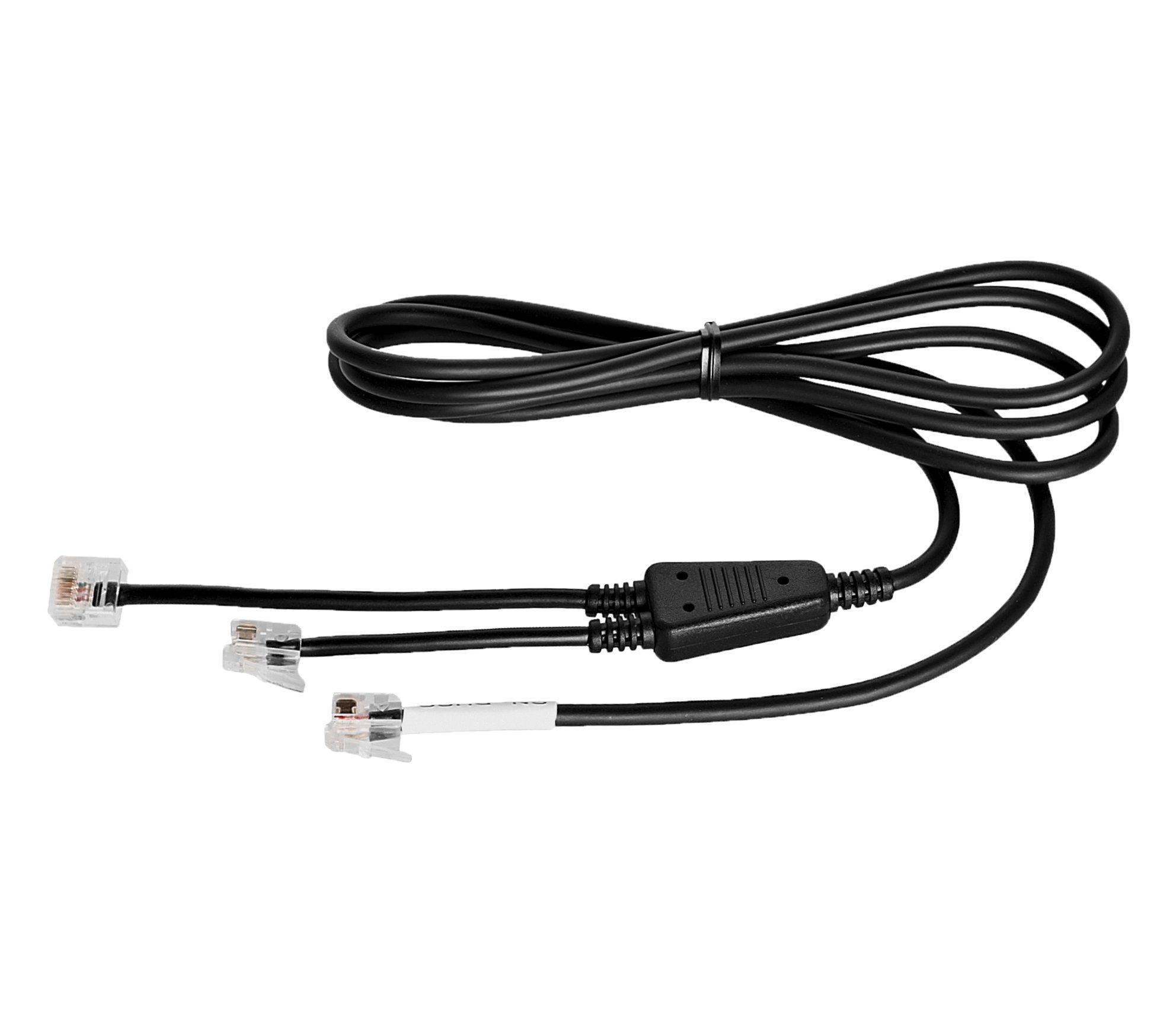 für auf DHSG (RJ RJ), Kabel Schwarz Telefon Adapterkabel Over-ear FREEVOICE EHS